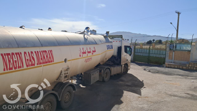 توقیف تریلی حمل گاز مایع