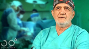 مسعود پزشکیان با لباس جراحی